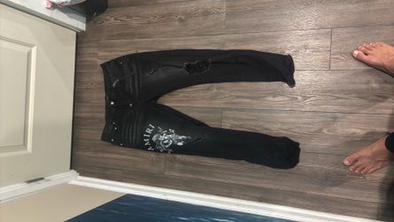amiri jeans size 36 fit a lil smaller tho