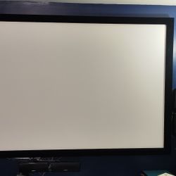 92" inch white projector screen aluminum frames and cloth.