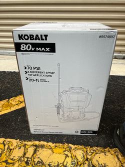 BRAND NEW Kobalt 🔥 80V Max Lithium-Ion Backpack Chemical Sprayer (TOOL ONLY) #KBPS008006