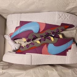 Nike Blazer Low x KAWS x Sacai Purple Dusk Size 8.5