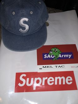Supreme Blue Washed Chambray S Logo DS