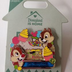 Disney Park's Disneyland is Home Chip And Dale LE Pin