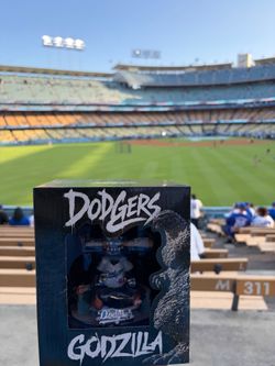 LA Dodgers Godzilla Bobblehead in Box