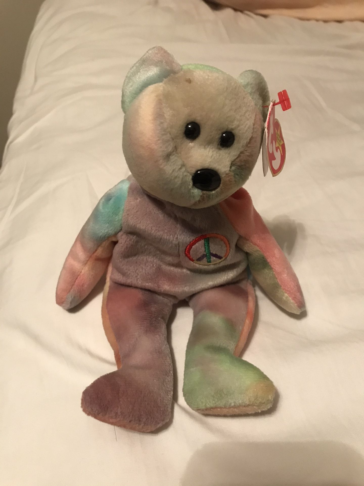 Peace Bear Beanie Baby - Make Offer