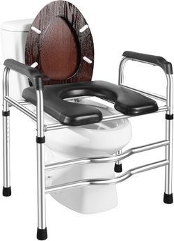 Raised Toilet Seat with Handles up to 450lbs