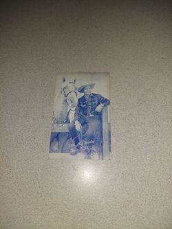 VINTAGE 1940'S TO 1950'S GENE AUTRY ARCADE CARD