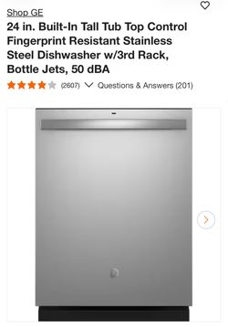 Brand NEW in the box -GE 24-Inch Built-In Stainless Steel Dishwasher