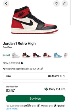 Air Jordan 1 High Bread Toe
