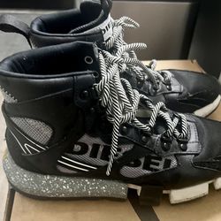 Diesel S-Padola Mid Trek Mid-Top Sneakers Men’s US 8 Black/Gray RN 93243