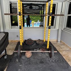 Squat Rack With Weights 