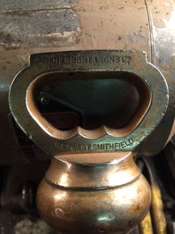 Early 7 pound English weight signed