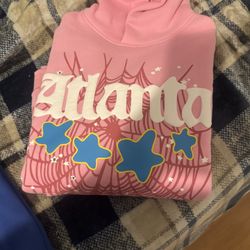 Pink Atlanta Sp5der Hoodie 