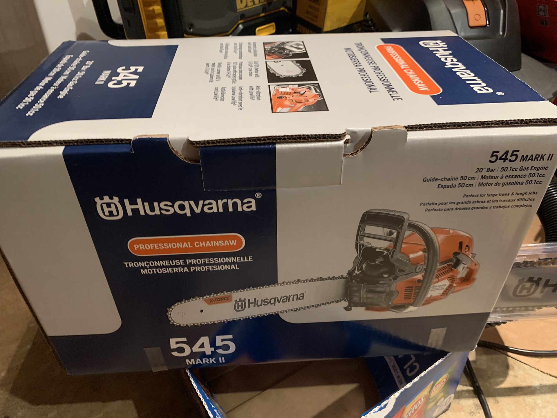 20” husqvarna chainsaw 50.1cc