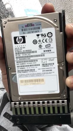 HP hard drives; 146GB 10k SAS