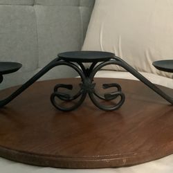 Longaberger Wrought Iron 3 Candle Holder Stand