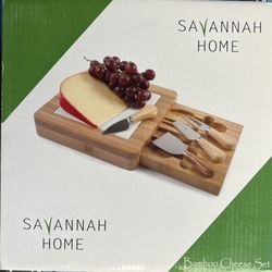 Bamboo Cheese Set