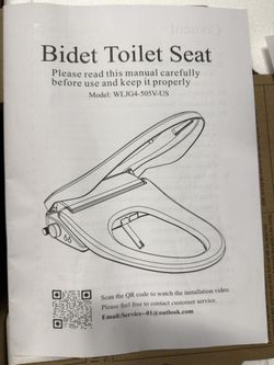 Electric Bidet Toilet Seat, Heated Toilet Seat Elongated WLJG4-505V