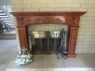 Mantel and accessories
