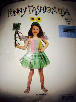 Butterfly costume size 3t 4t