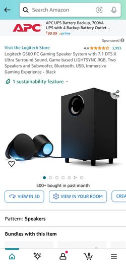 Logitech G560 Gaming Speakers 7.1 Pc Speakers