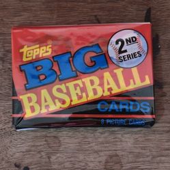 1990 Topps Big Baseball 2nd Series Wax Packs. UNOPENED.