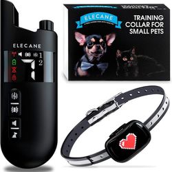 Mini Training Collar for Small Dogs 5-15lbs - Rechargeable Pet Obedience Trainer with Remote Control - Waterproof, 1000-Foot Range - Beeping Sound & V Thumbnail