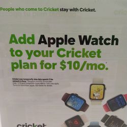 Come visit us at Cricket and connect your Apple Watch for only 10 more to your plan!