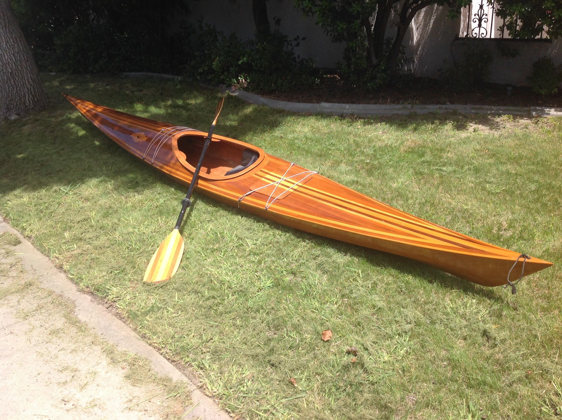 Wooden kayak 17' long, 22" wide