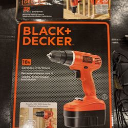 Black and Decker 18 Volt Cordless Drill