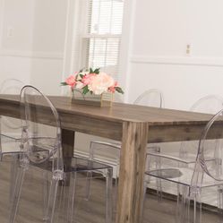 Modern Transparent Side Modern Dining Chairs