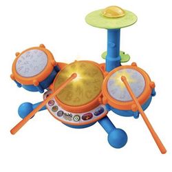 VTech KidiBeats Kids Drum Set, Orange