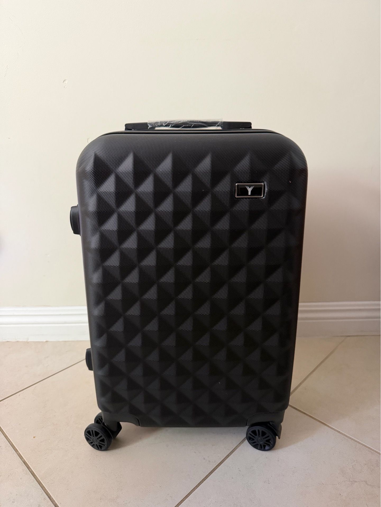 Carry on suitcase with cover