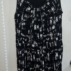 377 Ann Taylor Loft Petite Dress Black Sleeveless 12P