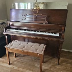 Classic Autopiano With Storage Bench *NEEDS REPAIR*