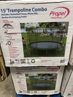 15 foot trampoline Combo Kit