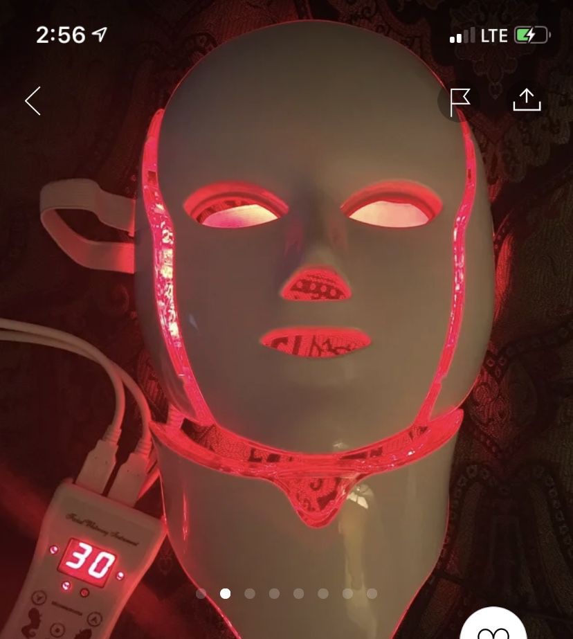 Led Face Mask for acne treatment and wrinkle reducer.