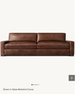 Restoration Hardware: Maxwell Leather Sofa