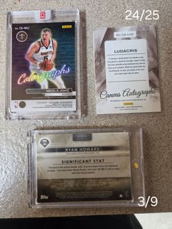 Sports cards autograph lot