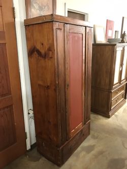  Primitive Wardrobe W/ Drawer - Moving Was $135