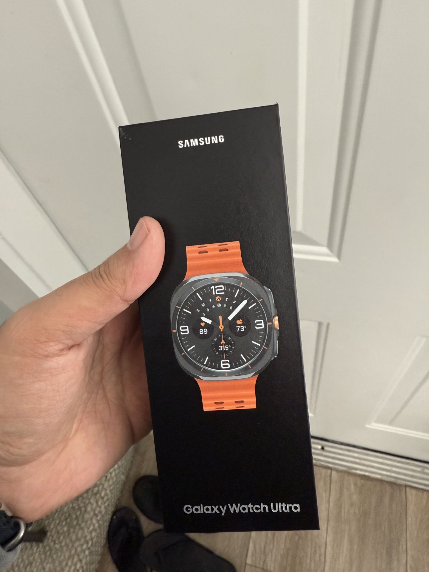 Brand New Sealed Box Unlocked Samsung Watch Ultra With Orange Band