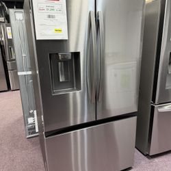 Refrigerator, Samsung New Open Box 36” French Door Fridge