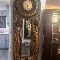 Almost 6 foot tall black mirror from the Philippines very nice