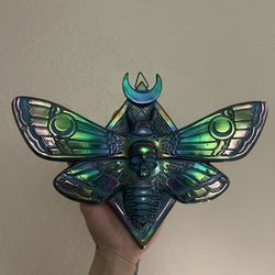 Rainbow Iridescent Moth Wall Decor 
