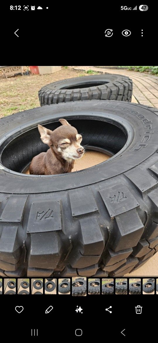 TIRES (×2) BF GOODRICH MUD TERRAIN