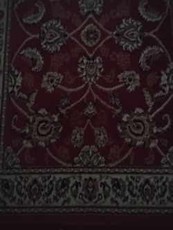 Red Floral Traditional Area Rug 60 by 80 inch
