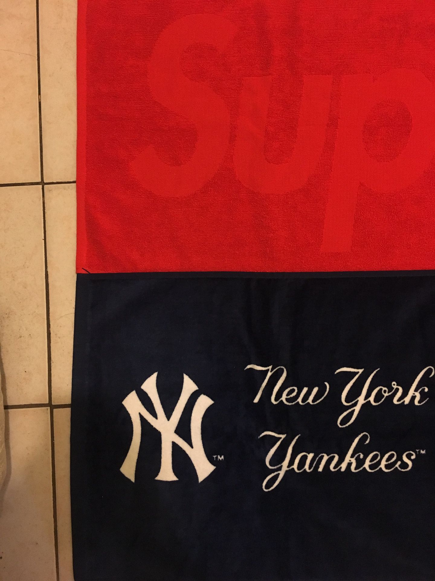 Supreme Hand Towels // Supreme Terry Logo Towel Red SS18 & Supreme