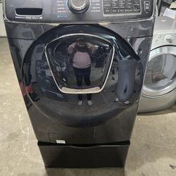 SAMSUNG FRONTLOADER WITH PEDALSTAL WORKING 