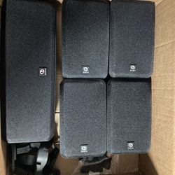 Like New Boston Acoustics MCS-160 5 Channel Speakers With Mounts