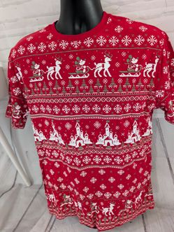 Disney Parks Mickey Christmas T-shirt size M gender neutral