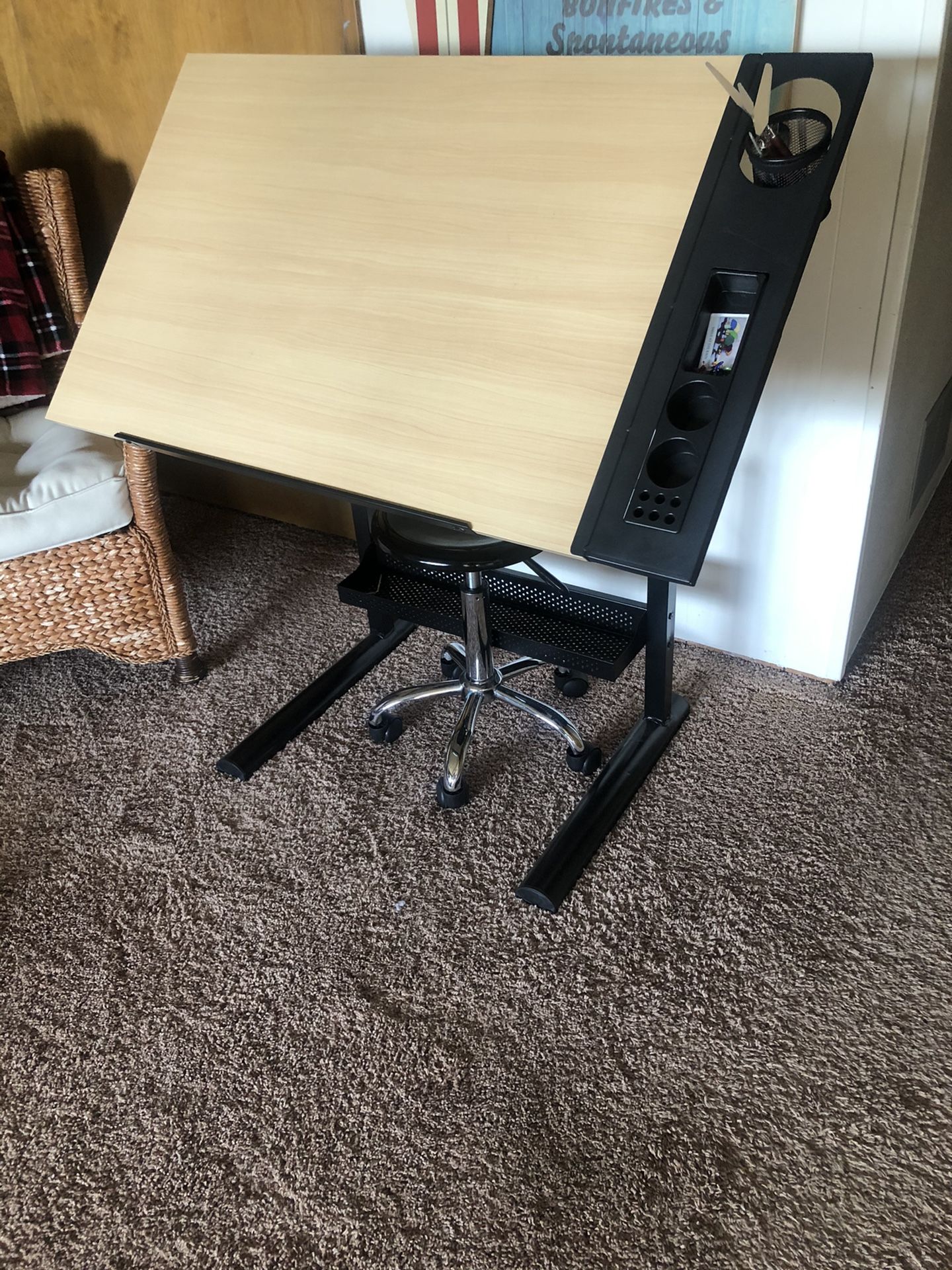 Adjustable Art table and stool, originally $300